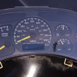 Cluster 99thr02 GMC Or Silverado Blue Lights
