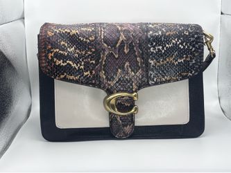 Coach snakeskin style handbag medium size Authentic Coach