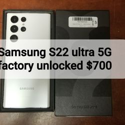 Samsung S22 ULTRA 5G FACTORY UNLOCKED 