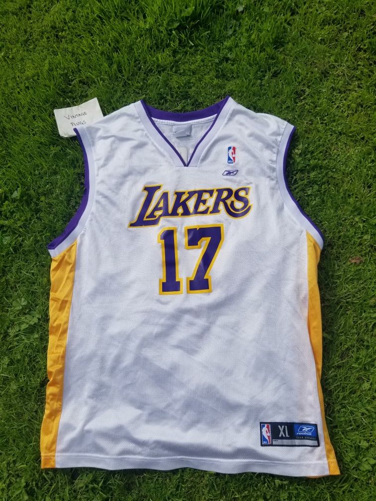 Reebok Rick Fox NBA Los Angeles Lakers' Jersey - Size Men XL