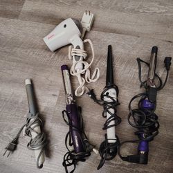 Curling Irons, Hair Dryer, Wand 