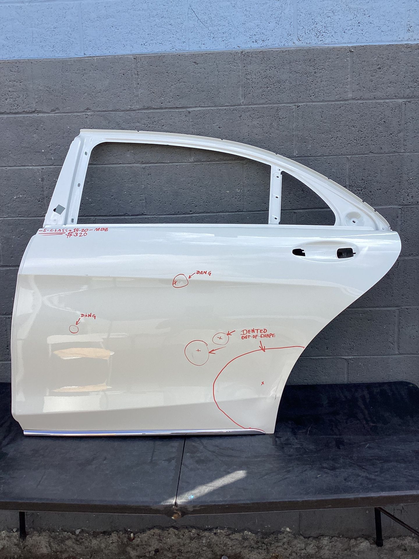 2014 - 2020 Mercedes S-CLASS Rear Driver Side Door