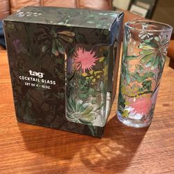 TAG Floral Drinking Glasses.