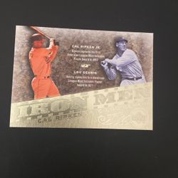07 Upper Deck Cal Ripken Jr.  Lou Gehrig. #IM27 (Gold Foil)