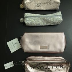 Lot Of 4 - Brand Gift/Makeup Bag, Includes Yves Saint Laurent - New