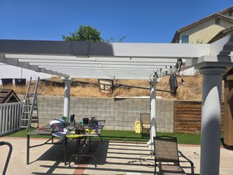 Metal pergola