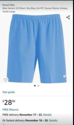Youth Boys Medium And Large Nike Soccer Shorts 