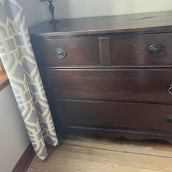 Mahogany Dresser And Mirror 