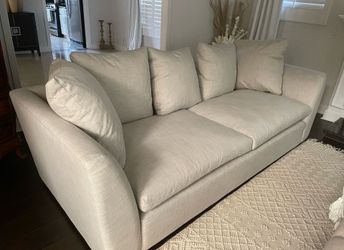 BEIGE UPHOLSTERY SOFA 100’’ LENGTH PICK UP TODAY