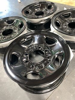 16x6.5” Steel GM Wheels - new powdercoat