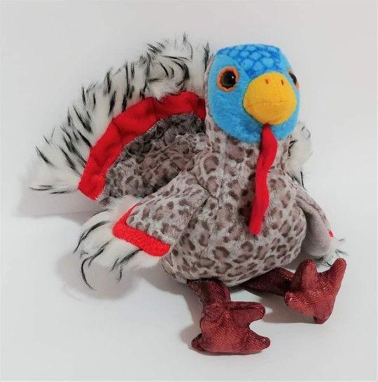 Lurkey the Turkey TY Beanie Baby, Thanksgiving, 2000, hologram & special serial #