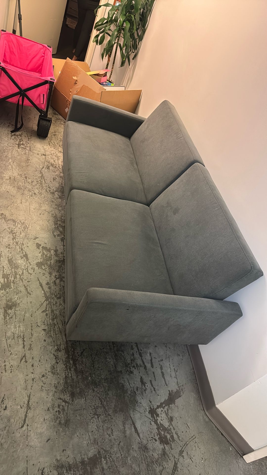 Grey Foldable Couch 