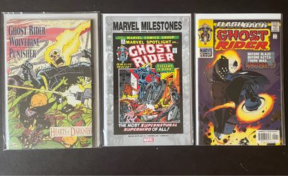 Ghost Rider Vintage Marvel Comic Book Lot Milestone Wolverine Punisher Heart of Darkness