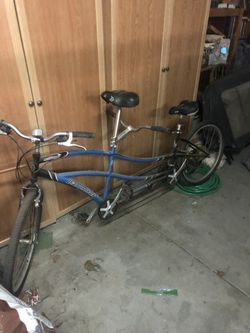 Diamond Back Blue Tandem Bike