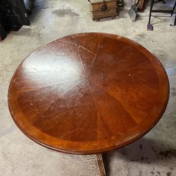 Round Wooden Table