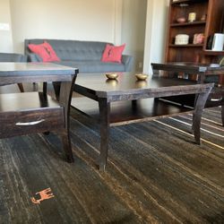 Matching Coffee Table and Two End Tables