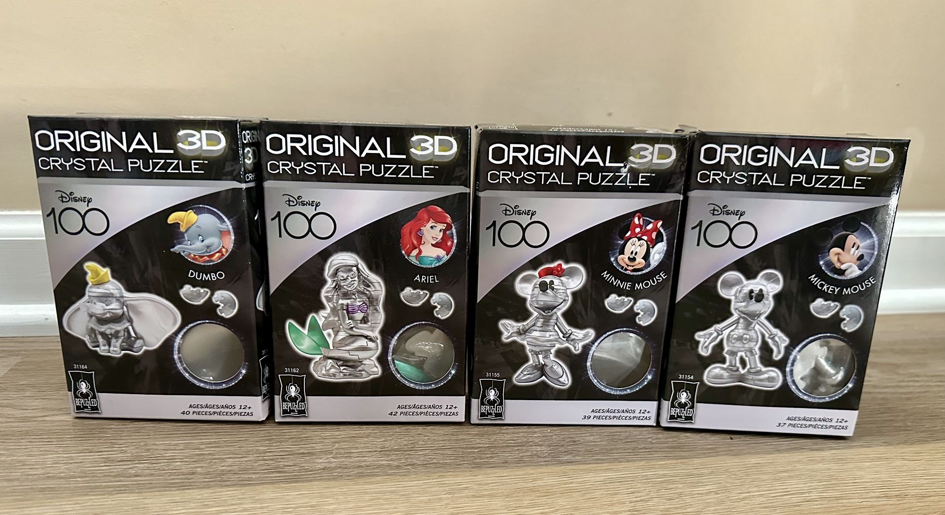 Disney 100 years 3D crystal puzzles Brand New