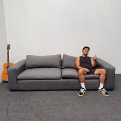 Utopia Slate Gray Sofa (Deep) - I can deliver - ***Clean af*** - Deep Clean and Washed