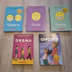 Smile, Sisters, Guts, Ghost, Drama - Graphic Novel Paperback Books Lot