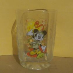 2000 Mickey Mouse McDonald's Walt Disney Animal Safari Kingdom World Celebration Square Glass Millennium Millennial Vintage Collectible 