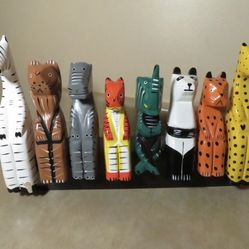 Handcrafted Wooden Animal Figurines