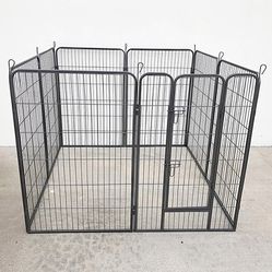 BRAND NEW $115 Heavy Duty 48” Tall x 32” Wide x 8-Panel Pet Playpen Dog Crate Kennel Exercise Cage Fence 