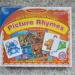 Learning Game! Picture Rhymes!I Spy A Mouse In The House! 