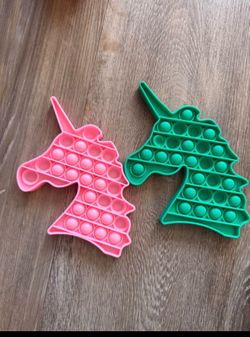 Unicorn Pop It Fidget Toys Set of 2