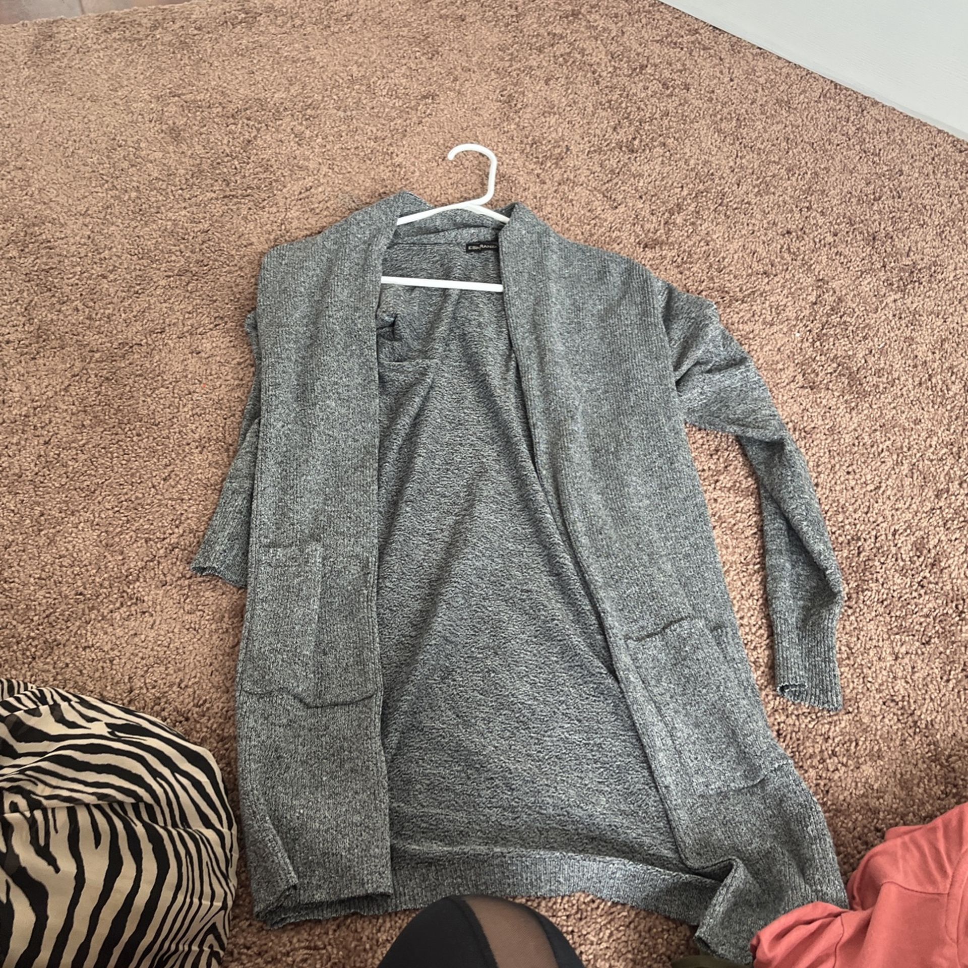 Gray Cardigan Large