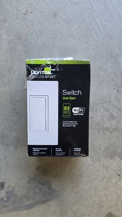 Decora smart 15 amp wi-fi smart rocker light switch with Alexa Google and homekit 2nd ge.