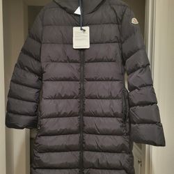 Authentic Moncler Black Dombes Long Down Jacket Size:3 US Size:M-L Retail $1,895  NWT