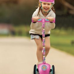 Nickelodeon Paw Patrol 3 Wheel Kick Scooter Helmet Girl Toddler