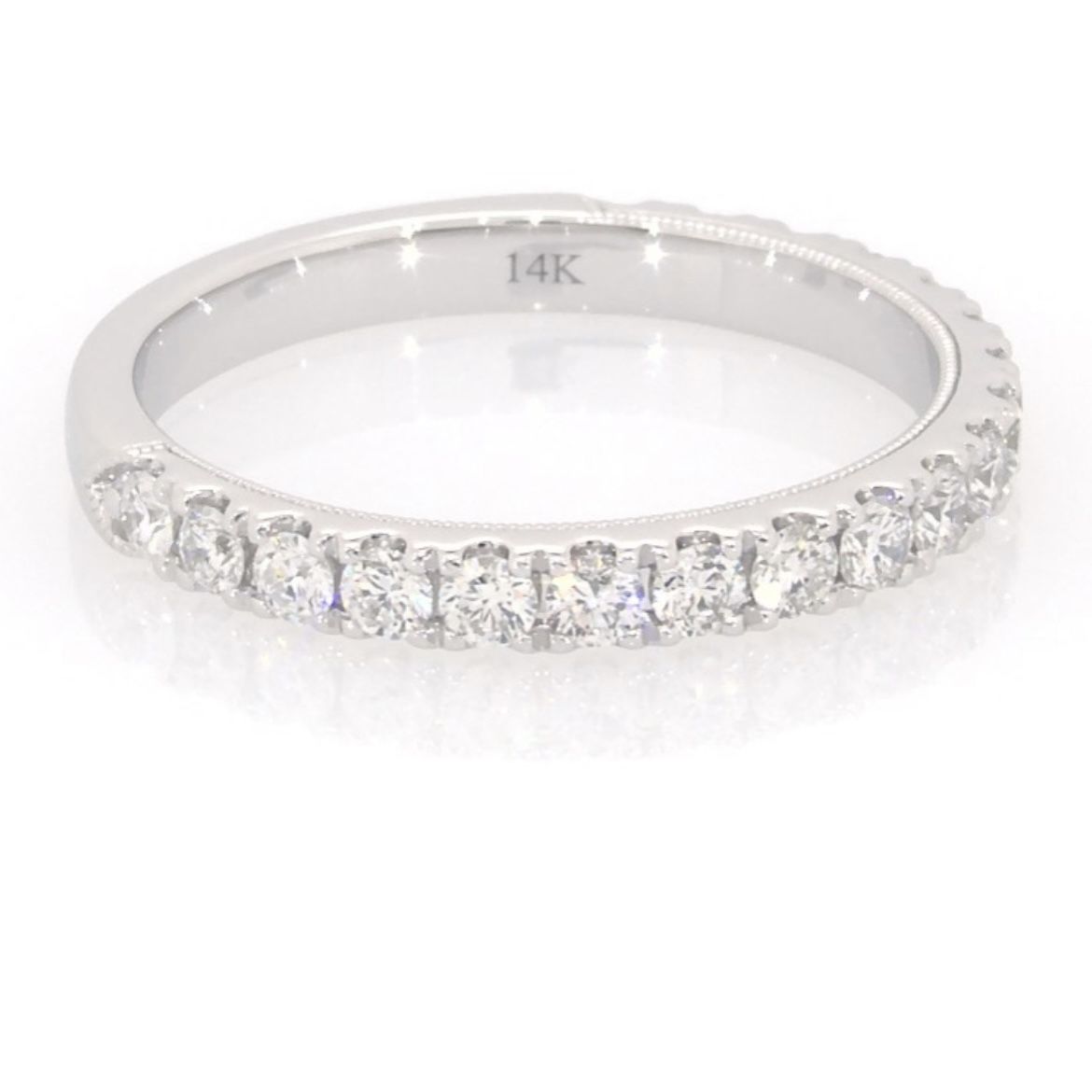 Diamond Band – 14k white gold