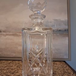 Atlantis Cut Crystal Bar Decanter 