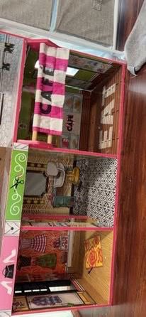 Multi-Story Doll Building Wood