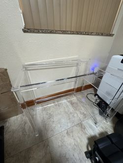 Acrylic Computer Desk $80