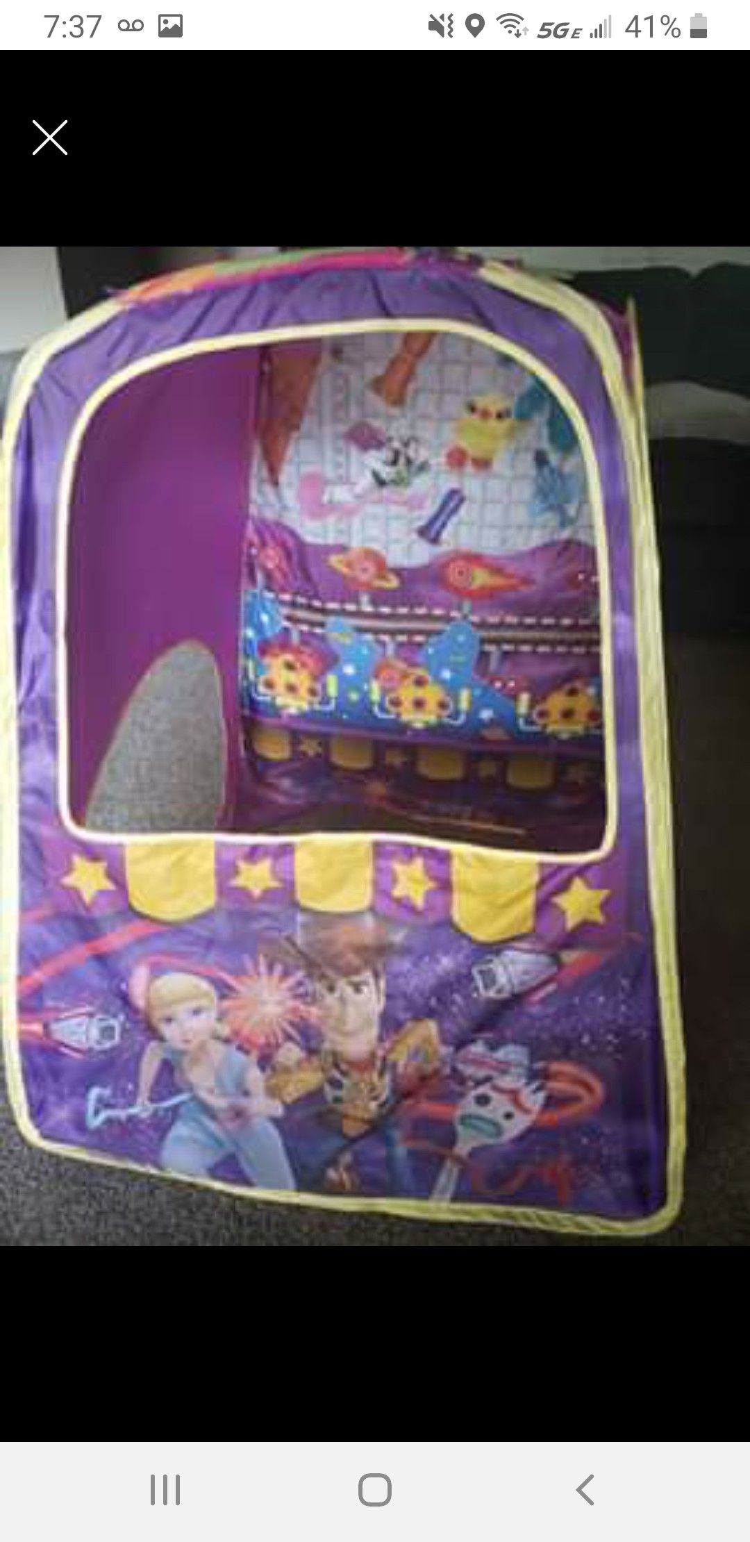 Toy story pop up tent