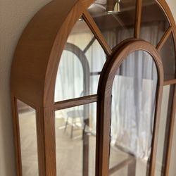 Arched China Cabinet/Solid Wood/Bookshelf/Decor Shelf/Side Table