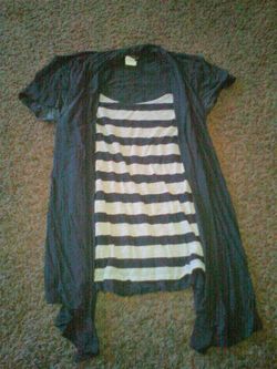 Blouse with built in cardigan size M