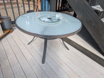 FREE glass patio table
