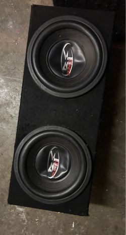 Old school Rockford fosgate dual 12 inch hx2 punch subwoofers