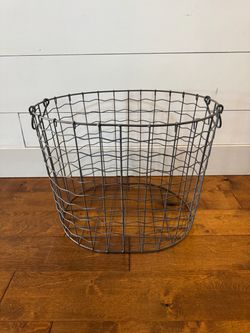 Large Wire Basket with Handles.