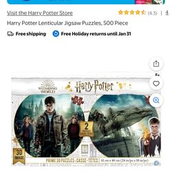 Brand New Harry Potter 2 Puzzle Set 500 Pieces Each 