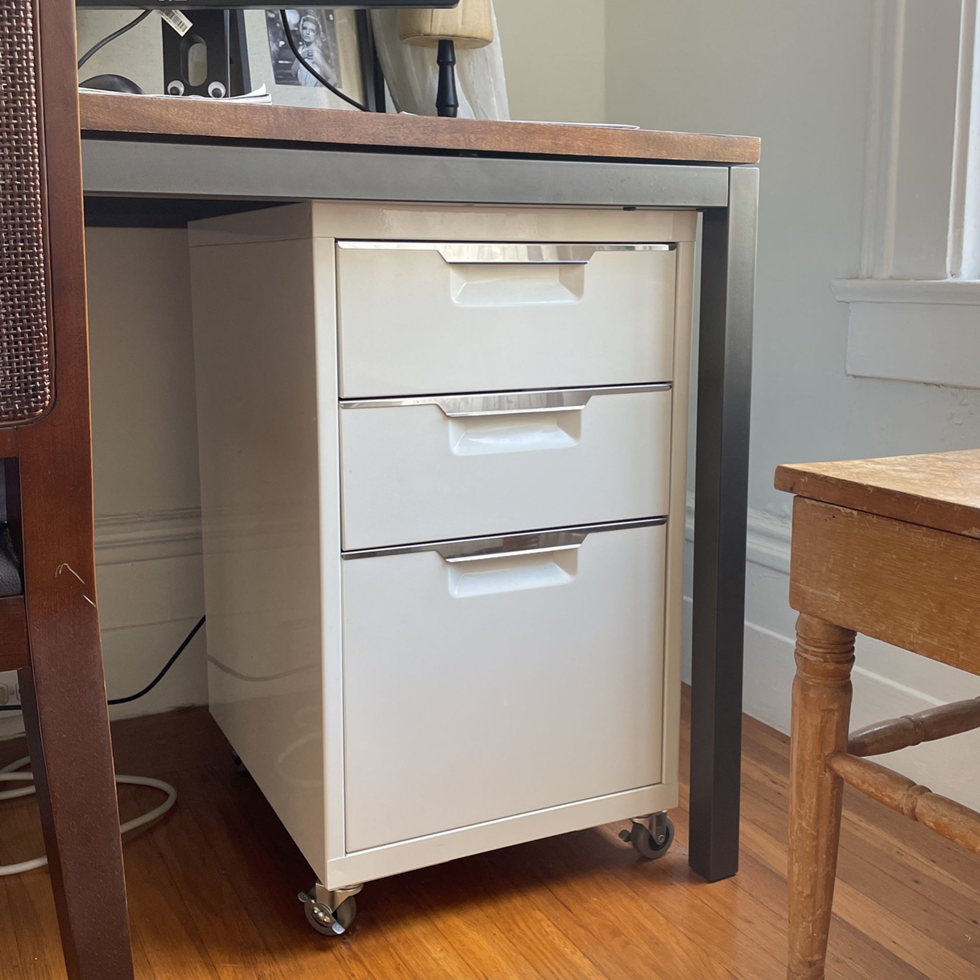 White Filing Cabinet With 3 Drawers From CB2