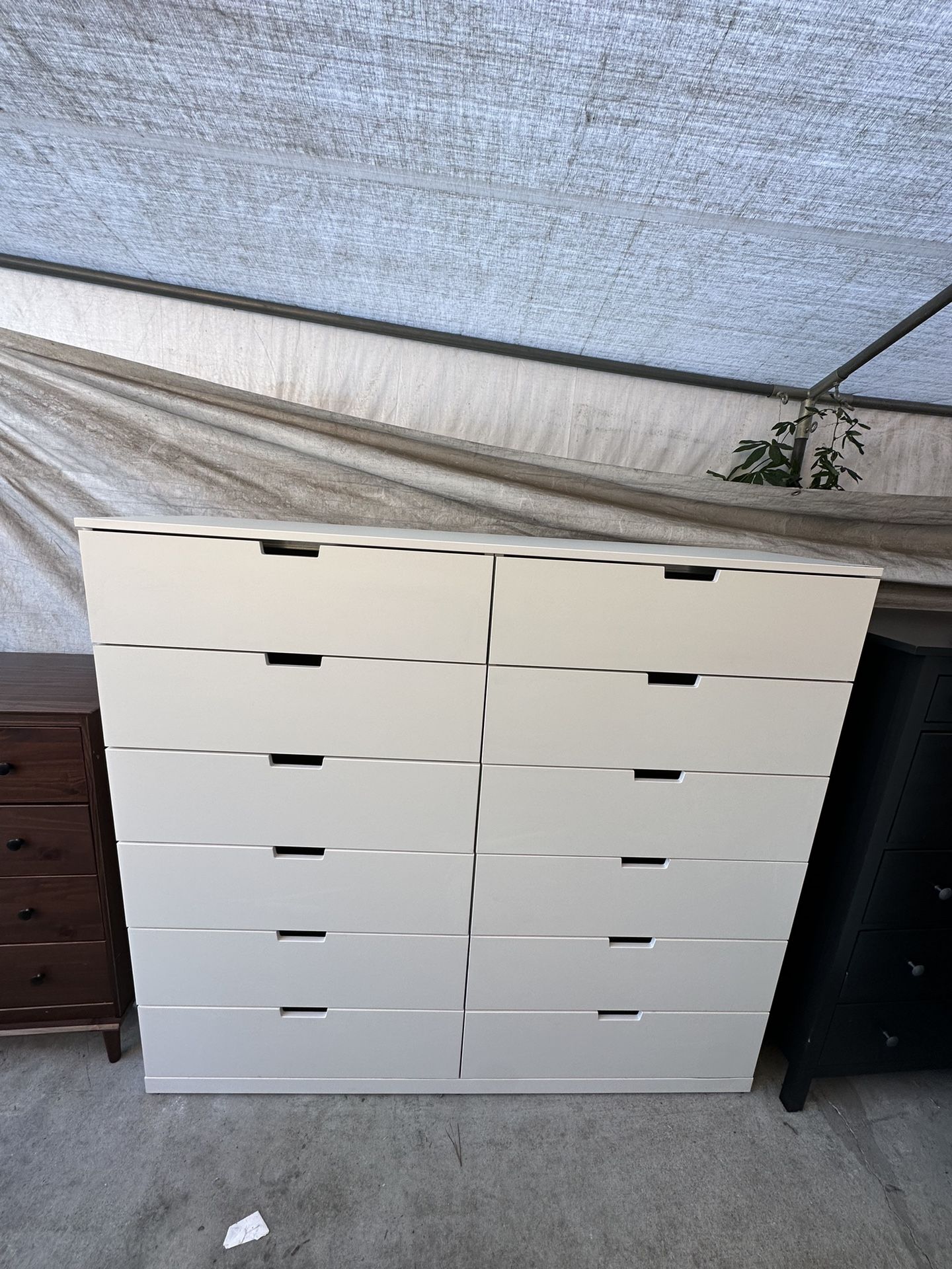 White Ikea Nordli Dresser