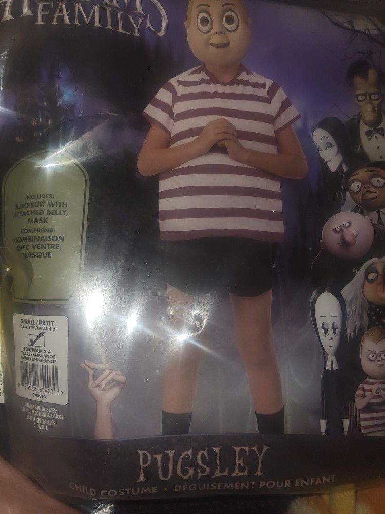 Pugsley Costume Size 4 To 6