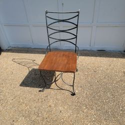 6 Heavy Wrought-iron  Chairs