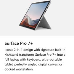 Microsoft Surface Pro 7+ with Type Cover