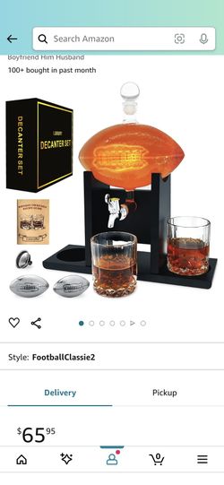 Football Whiskey Decanter
