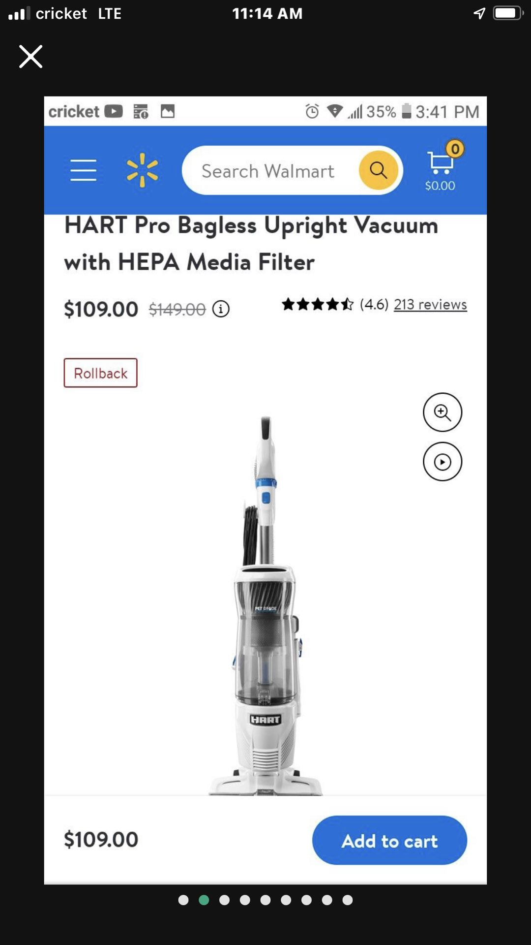 Hart Upright Vaccum BRAND NEW IN BOX